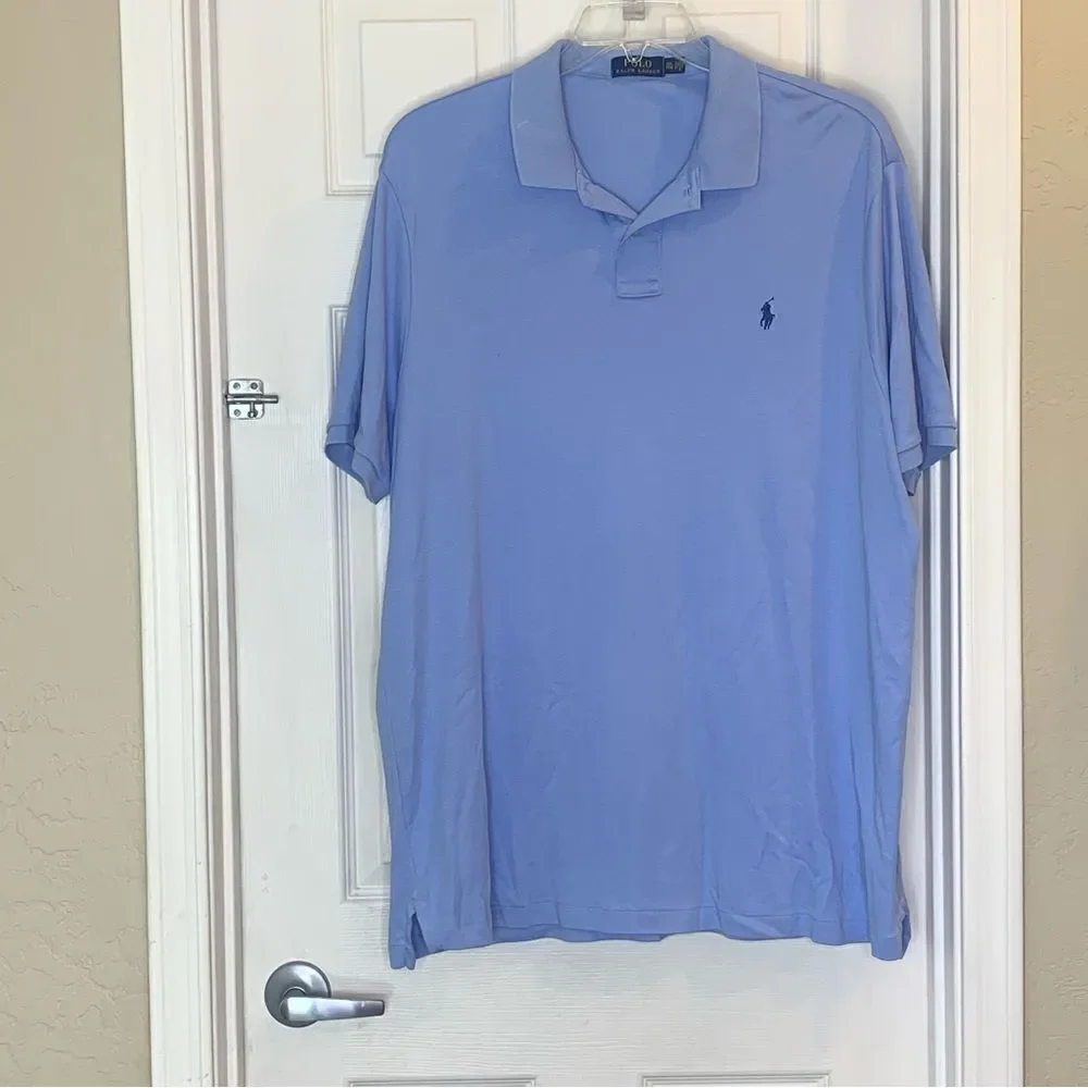 Polo Ralph Lauren Light Blue Polo Shirt Size XXL